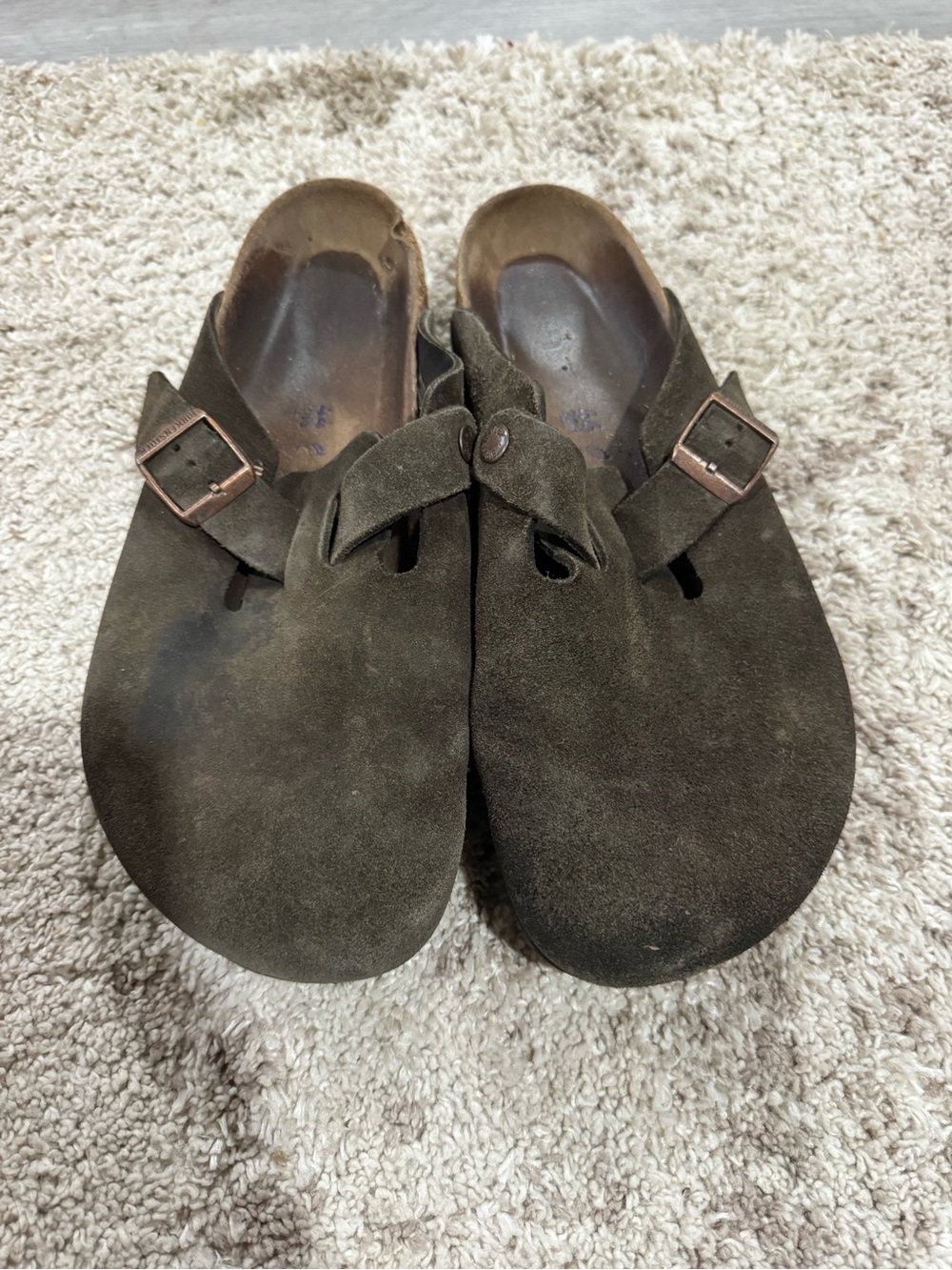 Birkenstock Kids Suede Slip-On Clog - Brown